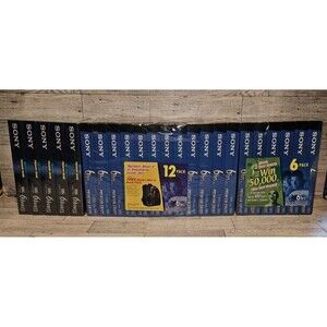 Vintage Sony T120 VE, VL. Premium Grade VHS Video Tapes. Lot. Sealed.